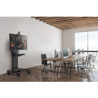 ハヤミ工産 HAMILeX PH-820 ディスプレイスタンド ～65型 幅800×奥行680/843×高さ1629mm ブラック 1台（直送品）