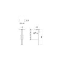ハヤミ工産 HAMILeX PH-820 オプション カメラスタンド 幅240×奥行225mm シルバー 1台（直送品）