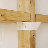 LABRICO(ラブリコ) 2×4棚受ダブル ブロンズ DXB-3 平安伸銅工業 1セット（直送品）