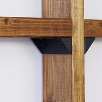 LABRICO(ラブリコ) シェルフサポート アイアン ブラック IXK-2 平安伸銅工業 1セット（直送品）