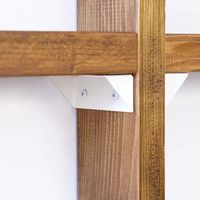 LABRICO(ラブリコ) シェルフサポート アイアン ホワイト IXO-2 平安伸銅工業 1セット（直送品）