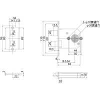 AGENT(エージェント) ディンプルキー取替錠 BS64 丸座径75 GMD-4100 大黒製作所 1セット（直送品）