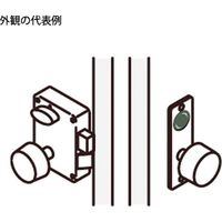 AGENT(エージェント) ディンプルキーMIWA取替シリンダー(鍵4本付) シルバー LS4-PM 大黒製作所 1セット（直送品）