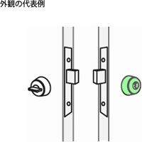 AGENT(エージェント) ディンプルキーMIWA取替シリンダー(鍵5本付) ブロンズ LS5-BH 大黒製作所 1セット（直送品）