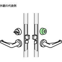 AGENT(エージェント) ディンプルキーMIWA取替シリンダー(鍵5本付) シルバー LS5-LA 大黒製作所 1セット（直送品）