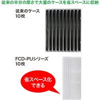 サンワサプライ Blu-ray・DVD・CDケース(スリムタイプ・50枚セット・クリア) FCD-PU50CLN2 1個（直送品）