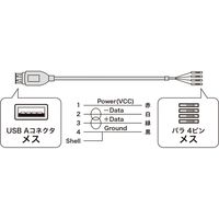 サンワサプライ USBケーブル TK-USB2N 1個（直送品）