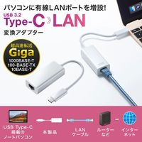 サンワサプライ USB3.2 TypeC-LAN変換アダプタ(ホワイト) USB-CVLAN2WN 1個（直送品）