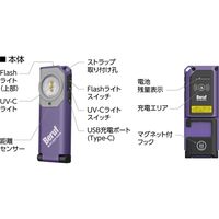 イチネンアクセス UVC&ワイヤレスチャージライト BWL-WC501RUV 87255 1個（直送品）