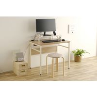 アイリスオーヤマ ケーブル収納デスク　モニター台付 幅80cm CSD-800M 1台（直送品）