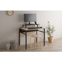 アイリスオーヤマ ケーブル収納デスク　モニター台付 幅80cm CSD-800M 1台（直送品）