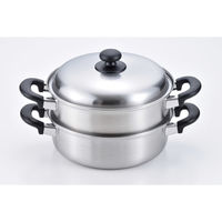 和平フレイズ 燕三 IH対応片手鍋18cm&二段蒸し器24cm(お玉付) EM-021 1個（直送品）