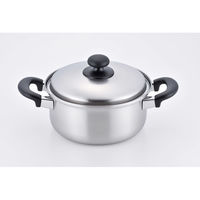 和平フレイズ 燕三 IH対応片手鍋18cm&両手鍋20cm&パスタポット22cm(お玉付) EM-022 1個（直送品）