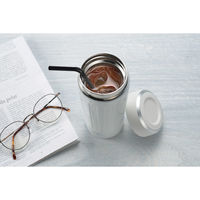 和平フレイズ イミオ ポータブルタンブラー360ml(ホワイト&ブラック) IM-0011 1個（直送品）