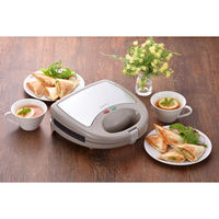 和平フレイズ ラノー 着脱式ホットサンドメーカーW3枚組(ステンレス) MJ-0644 1個（直送品）