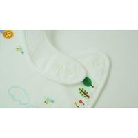 内野 アッコトト　accototo 内野　スタイ　(約)約21.5×22.5cm ホワイト　白 KUA18026 W 1枚（直送品）