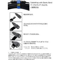 RIP-TIE（リップタイ） ケーブルラップ ゴムひも 25.4mmX304.8mm 100本入 ネオンピンク HE-12-100-NP（直送品）