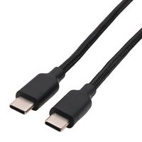 アスクル限定　USB充電ケーブルCーC黒1m　PD100W ASーCCBN‐1 1個 オリジナル