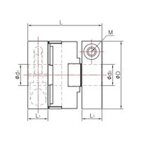 SOHシリーズ オルダムカップリング クランプタイプ(省スペース型) SOHMー70CーTHー32×18 SOHM-70C-TH-32X18（直送品）