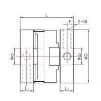 SOHシリーズ オルダムカップリング セットスクリュータイプ SOHー70ーTHー22×30K8 SOH-70-TH-22X30K8 1個（直送品）