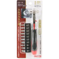 藤原産業 EーValue ラチェットドライバーセット ERDー128 1セット(5組)（直送品）