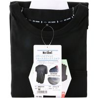 藤原産業 NEOCROWS ハイブリットショートスリーブ ブラック Mサイズ 202111BKーM 1セット(3枚)（直送品）