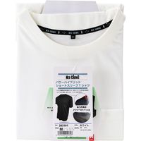 藤原産業 NEOCROWS ハイブリットショートスリーブ ホワイト Mサイズ 202191WHーM 1セット(3枚)（直送品）