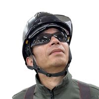 藤原産業 TOYO メタリックマットヘルメット NO.391FSMMBK 1個（直送品）