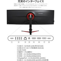 JAPANNEXT 49インチ 曲面ウルトラワイドゲーミングモニター JN-IPS49G144DQ-HSC6-L 1台（直送品）