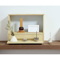 MOJYU アヤセ インテリアミニ仏壇 ライトブルー 1台（直送品）