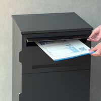 MOJYU マリーザ 宅配ボックス付ポスト ディムグレー 1台（直送品）