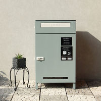 MOJYU エステラ 宅配ボックス付ポスト ブルーグレー 1台（直送品）