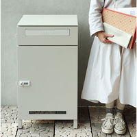 MOJYU エステラ 宅配ボックス付ポスト グレージュ 1台（直送品）