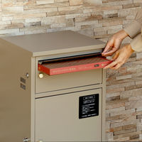 MOJYU ミーナ 宅配ボックス付ポスト ミーナ ミルクティーベージュ 1台（直送品）