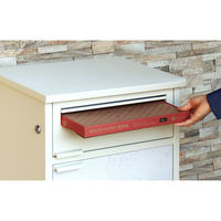 MOJYU トビア 宅配ボックス付ポスト 宅配2段タイプ グレージュ 1台（直送品）