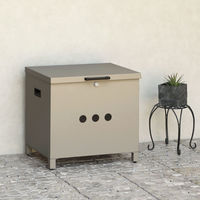 MOJYU リンダ ベンチ収納宅配ボックス ライトベージュ 1台（直送品）