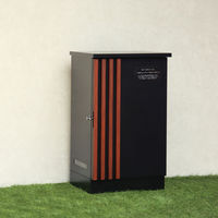 MOJYU レンツォ 宅配ボックス ブラック/ウォールナット木目 1台（直送品）