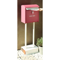 MOJYU オルガ スタンドポスト ワインレッド 1台（直送品）