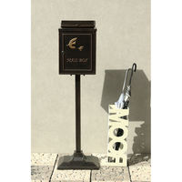 MOJYU コトリノ 鋳物スタンドポスト ブロンズ 1台（直送品）