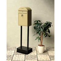 MOJYU ジェレミア スタンドポスト イエローベージュ/ブラック 1台（直送品）