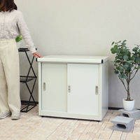 MOJYU 物置 アーヴェ スモール ミルキーホワイト/ホワイト SED-002 1台（直送品）