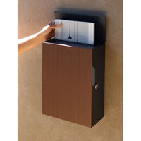 MOJYU ピエラ 壁掛けポスト ダークグレー/ブラウン木目 1台（直送品）