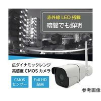 ブロードウォッチ 録画機内蔵ワイヤレス屋外型防犯カメラ SEC-WTF-1080P 1個 69-8784-23（直送品）