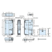 タカチ電機工業 LC型ハンドタイププラスチックケース(ダークグレー) LC135-9V-D 1個 63-3139-44（直送品）