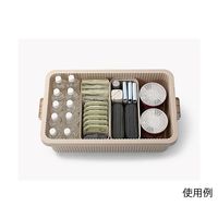 アズワン スタックアップコンテナ53L インナーボックスセット W70.7×H26.8cm ホワイト 65-9402-21 1セット（直送品）