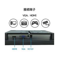 ブロードウォッチ 11.6インチ フルハイビジョンLCDモニター TFT液晶 (HDMI/VGA) LCD-011-1080P-HV 1台（直送品）