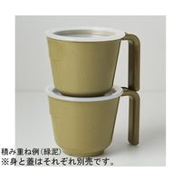 関東プラスチック工業 粉引 ユニバーサルマグカップ MN-650 1個 64-7759-41（直送品）