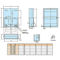 タカチ電機工業 SU型ワンタッチ開閉プラスチックケース SU-140G 1個 63-3128-84（直送品）