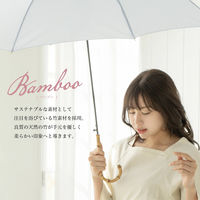 ラクスルクラフツ NT 8本骨バンブー無地ジャンプ傘(ラベンダー) 43080005 1セット(3本)（直送品）