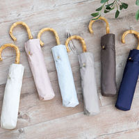 ラクスルクラフツ NT UVバンブー折傘(アイボリー) 43080061 1セット(3本)（直送品）